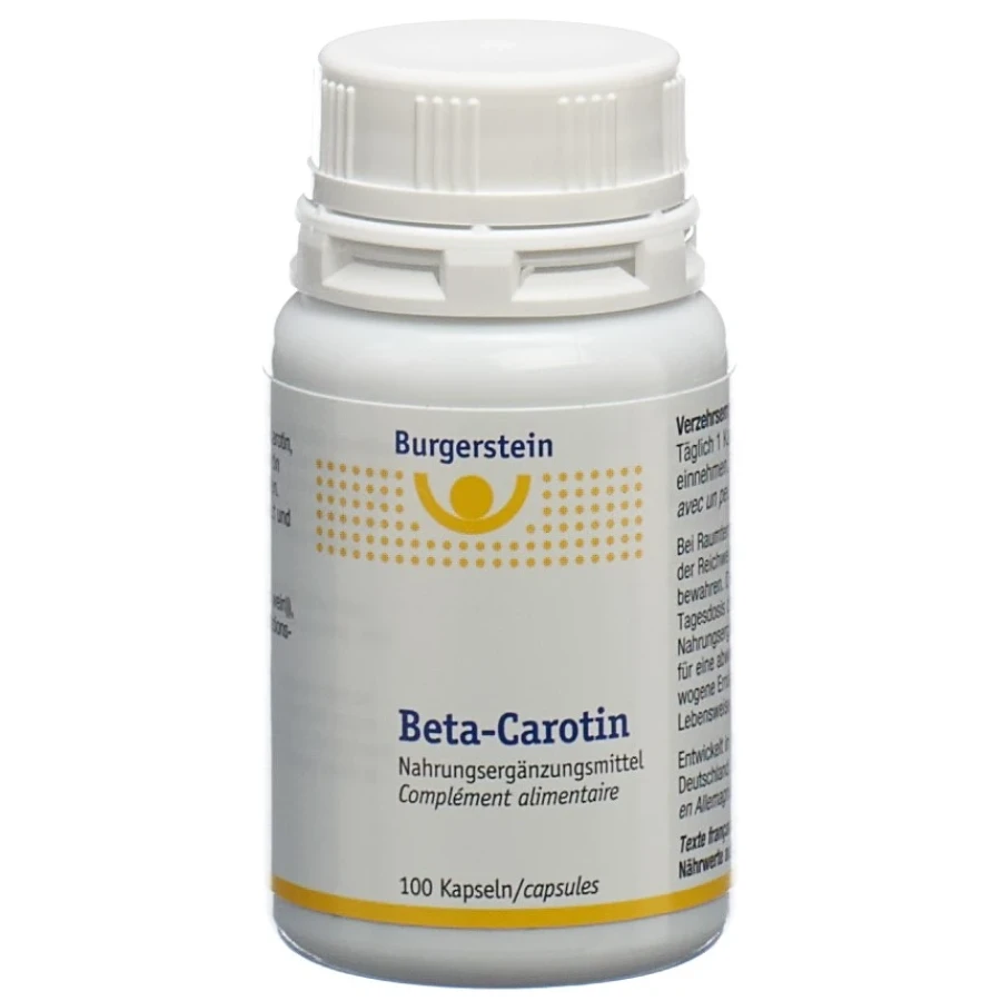 Gold Vita Online Swiss Pharmacy BURGERSTEIN Beta-Carotene Kaps Ds 100 pcs 07831881