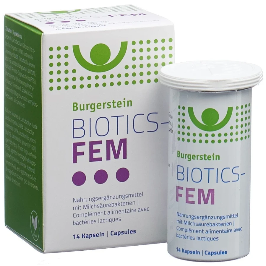 Gold Vita Online Swiss Pharmacy BURGERSTEIN Biotics-FEM capsules 14 pieces 06855961