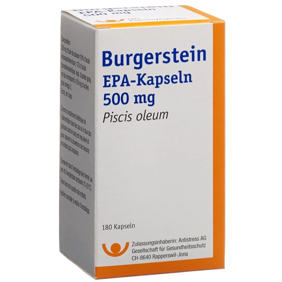 Gold Vita Online Swiss Pharmacy BURGERSTEIN EPA capsules 500 mg 180 pieces 01389796