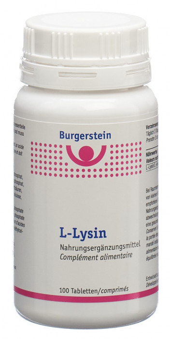 Gold Vita Online Swiss Pharmacy BURGERSTEIN L-Lysin Tabl Ds 100 Stk 4435249