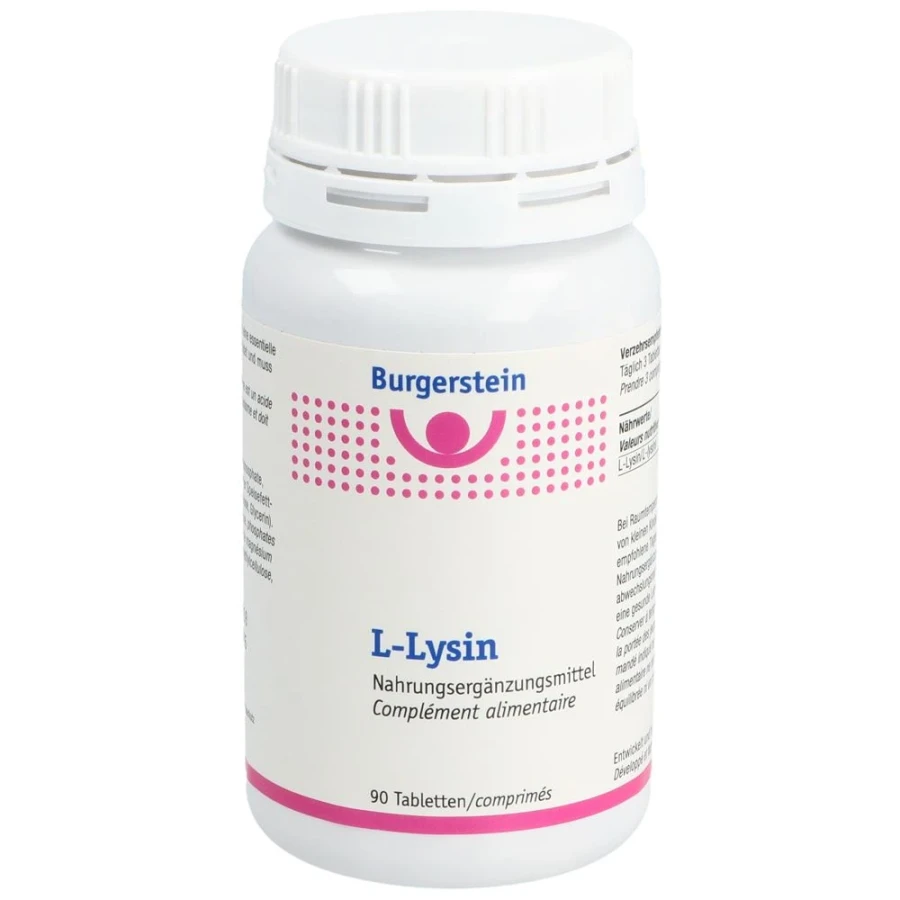 Gold Vita Online Swiss Pharmacy BURGERSTEIN L-Lysine Tabl Ds 90 pcs 01109528