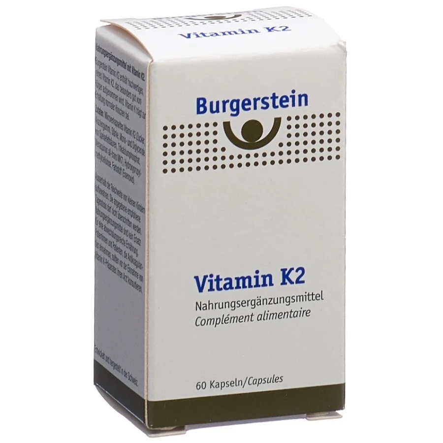 Gold Vita Online Swiss Pharmacy BURGERSTEIN Vitamin K2 soft caps 180 mcg 60 pieces 07270317