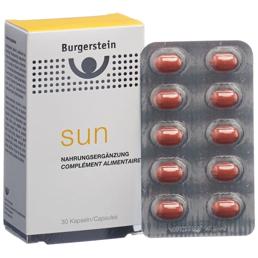 Gold Vita Online Swiss Pharmacy BURGERSTEIN sun caps 30 pieces 04921903