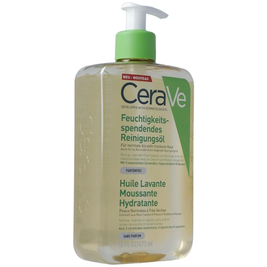 Gold Vita Online Swiss Pharmacy CERAVE Moisturizing Foaming Cleansing Oil 473 ml 07788858