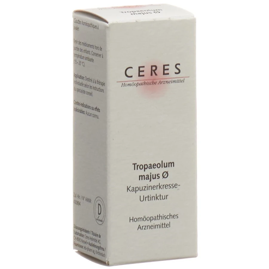Gold Vita Online Swiss Pharmacy CERES Tropaeolum majus Urtinkt Fl 20 ml 01667953