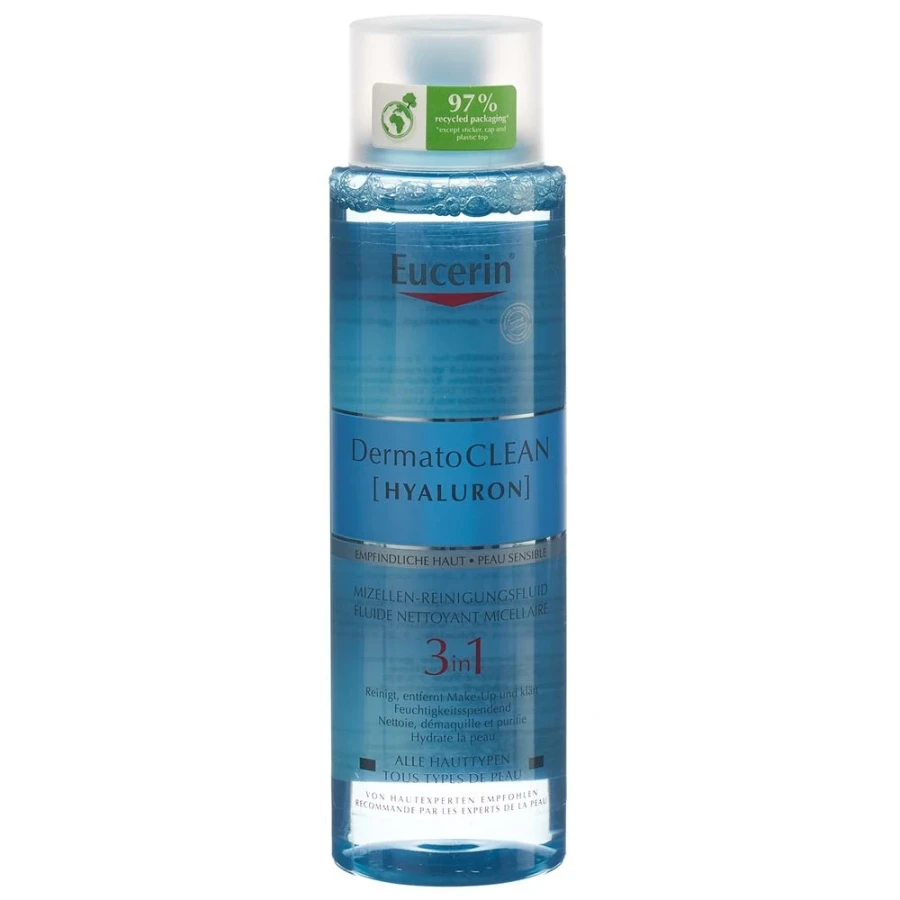 Gold Vita Online Swiss Pharmacy EUCERIN DermatoCLEAN 3-1 Cleansing Fluid Micelles Big 400 ml 07752075