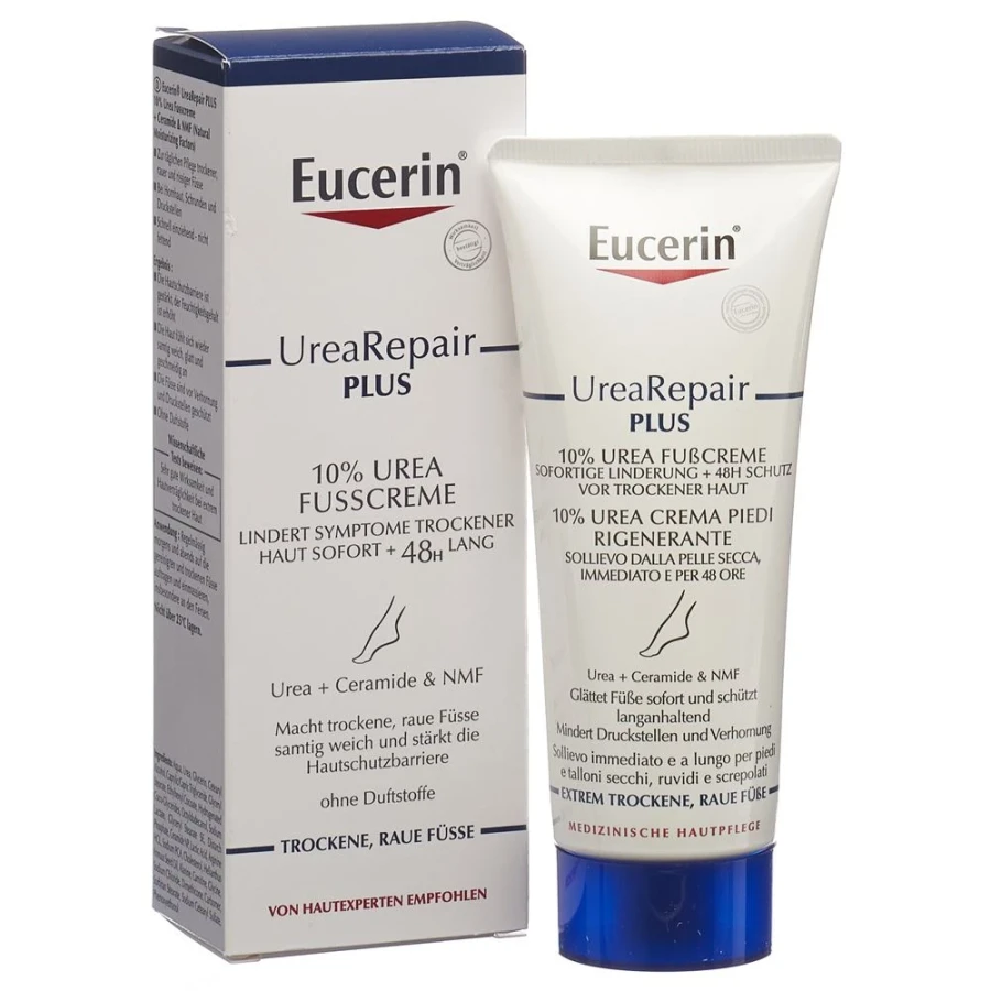 Gold Vita Online Swiss Pharmacy EUCERIN Urea Repair PLUS foot cream 10% urea 100 ml 03556927
