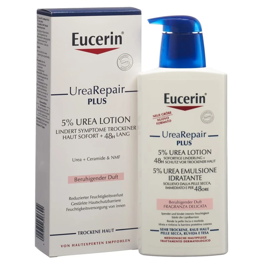 Gold Vita Online Swiss Pharmacy EUCERIN Urea Repair PLUS lotion 5% urea with fragrance 400 ml 07818330