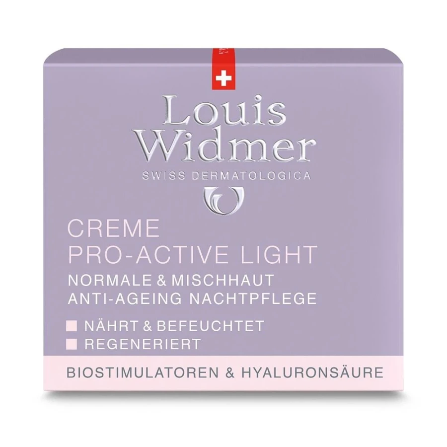 Gold Vita Online Swiss Pharmacy LOUIS WIDMER Cream Pro Active Light Perfumed 50 ml 6190243