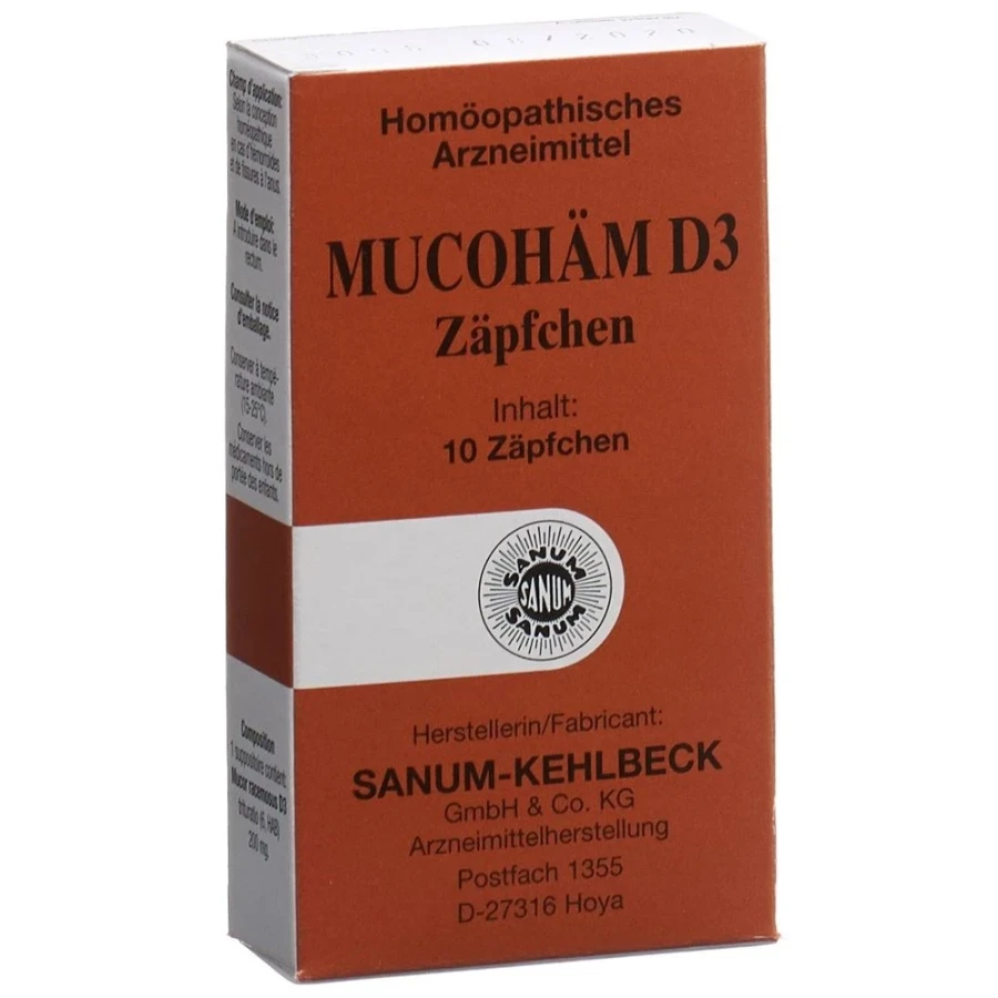 Gold Vita Online Swiss Pharmacy MUCOHÄM Supp 10 pcs 01415252