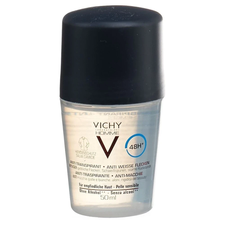 Gold Vita Online Swiss Pharmacy VICHY Homme deodorant anti-stains 48h roll-on 50 ml 07293399